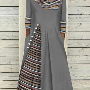 Jersey Casual Buckle Dress SKU175852573357720460