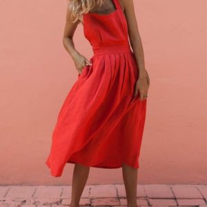 Sexy Backless Cross Sleeveless Plain SKU175852573324733851