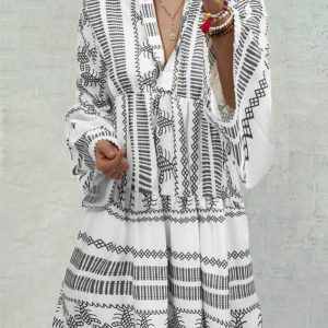 Summer Fashion Woman Bell Sleeve SKU175852573372420287