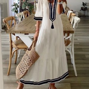 V Neck Casual Loose SKU175852573320974124