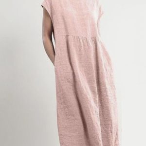 Women Crew Neck Shift Daily Cotton SKU175852573395243828